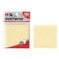 M&G 3"x3" Economic Pack Sticky Notes 100 sheets. Yellow color 76*76mm. (5 per pack)