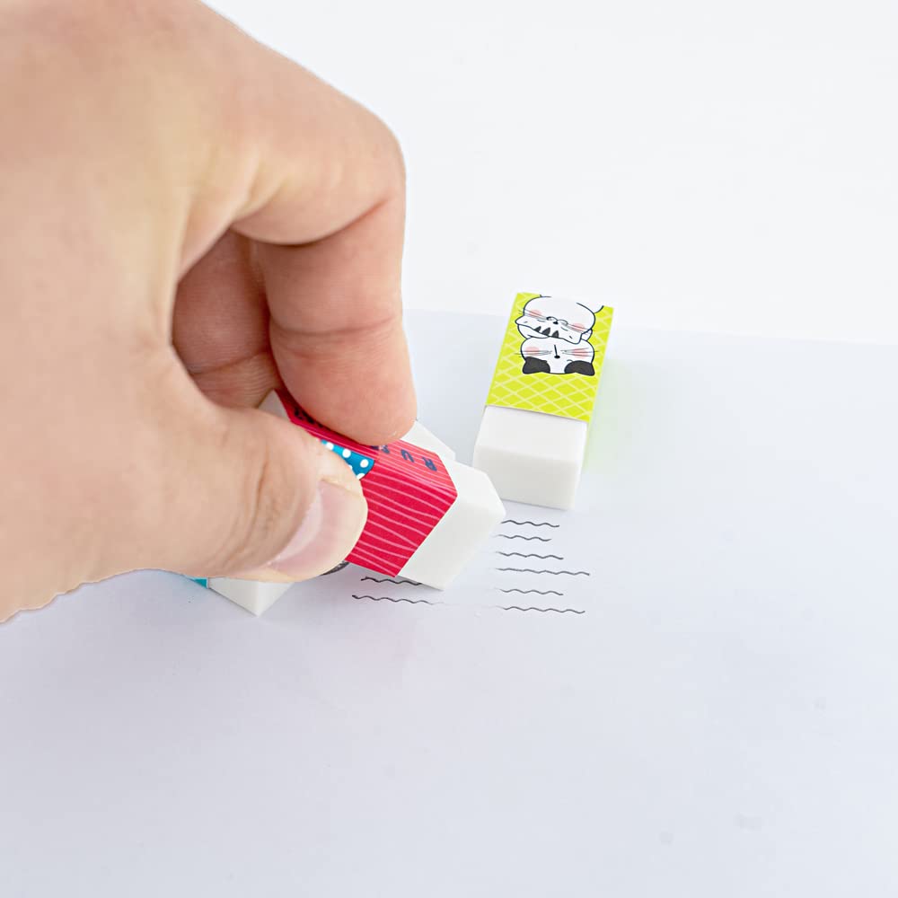 So Many Cats White Eraser. Small size. (5 per pack)