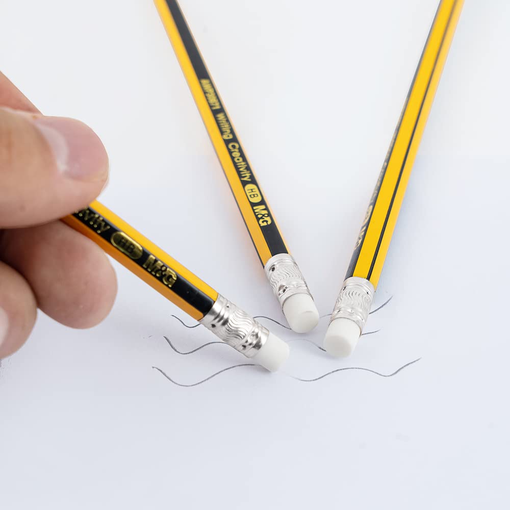 M&G Pencil hexagon with eraser 2B. (10 per pack)