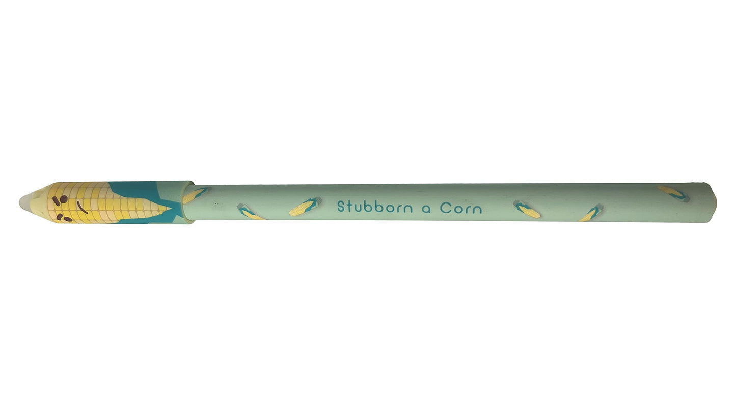 M&G "FARM STORY" Erasable Gel Pen Crystal Cute Vegetable Pattern Blue 0.5mm With eraser. (4 per pack)