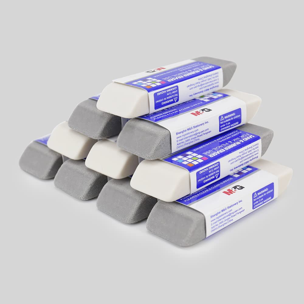 M&G Sand & Rubber Eraser, for ink and pencil. (5 per pack)