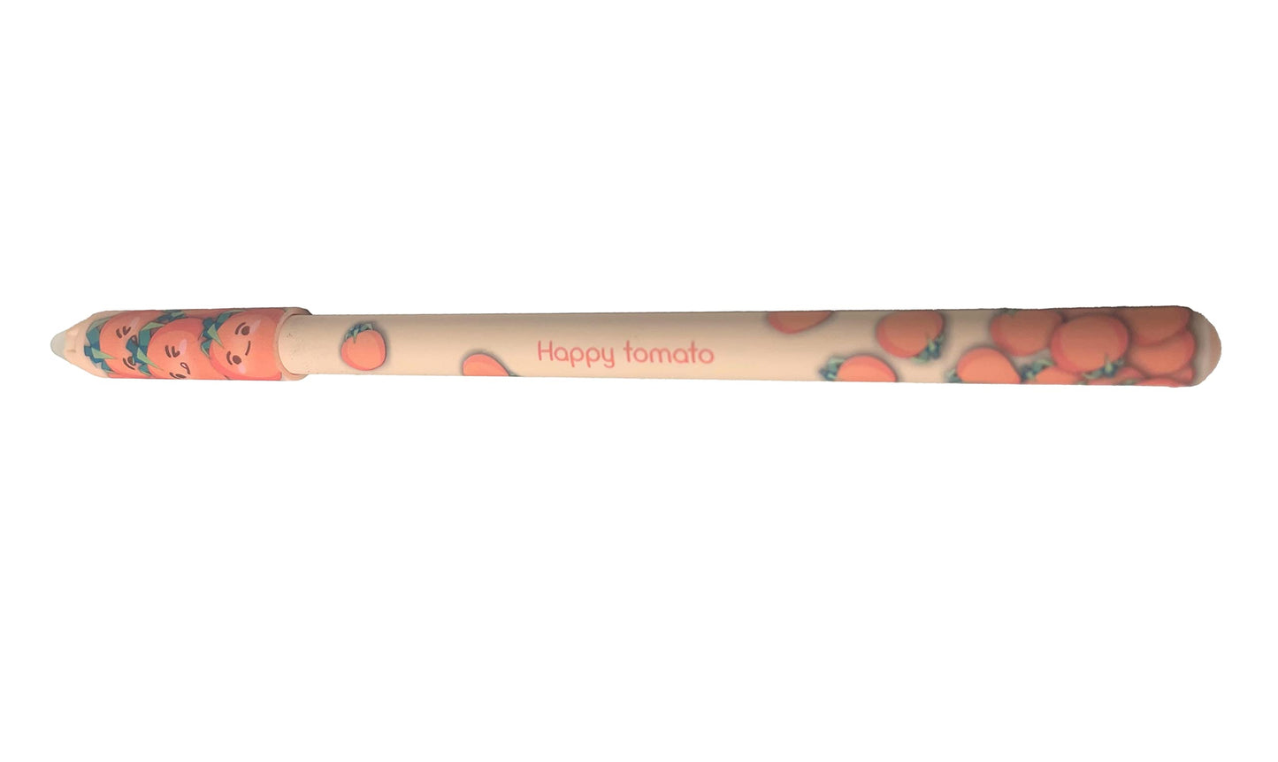 M&G "FARM STORY" Erasable Gel Pen Crystal Cute Vegetable Pattern Blue 0.5mm With eraser. (4 per pack)
