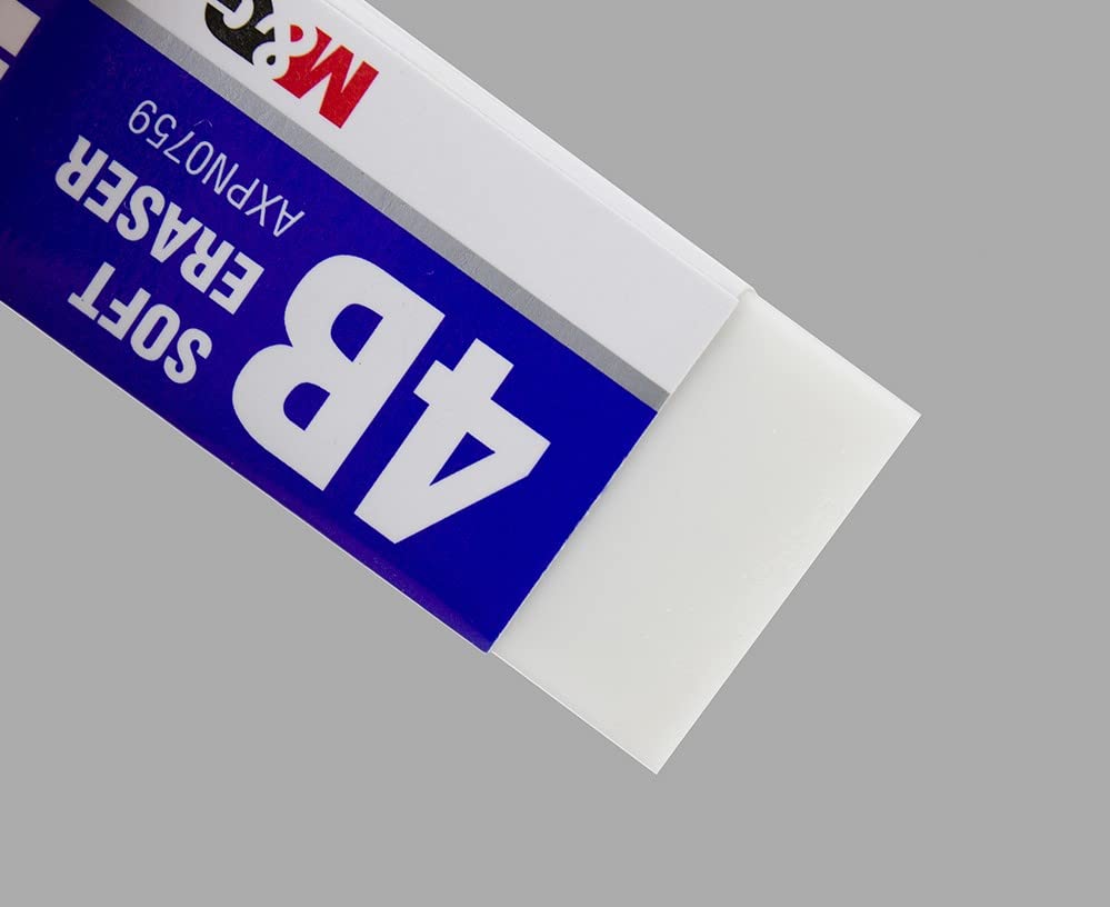 M&G Soft White Eraser 52*23*11mm. (10 per pack)