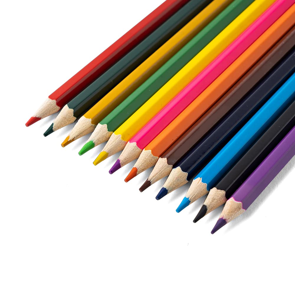 M&G Hexagon Color Pencil. Oil-based. 12 colors. (1 per pack)