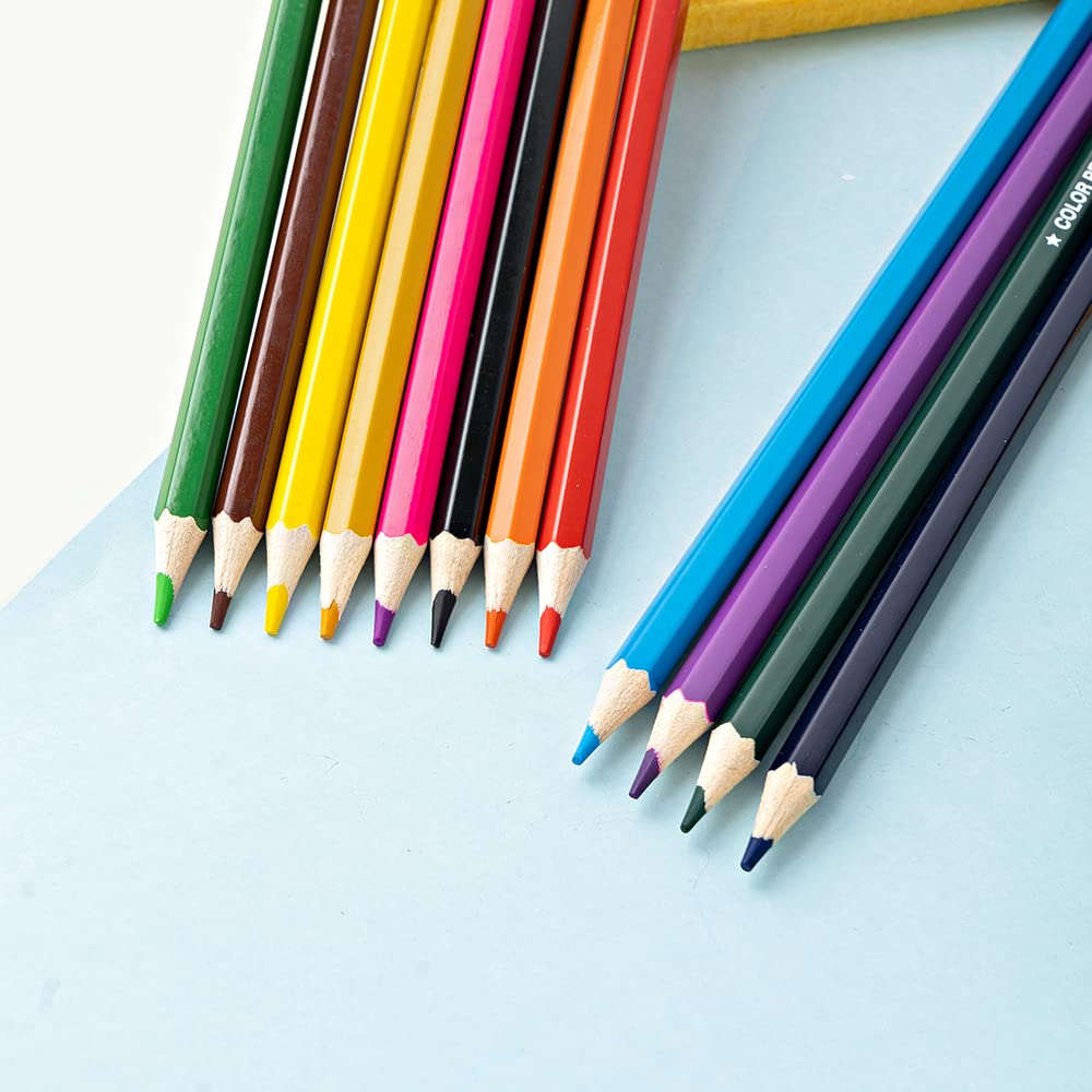 M&G Hexagon Color Pencil. Oil-based. 12 colors. (1 per pack)