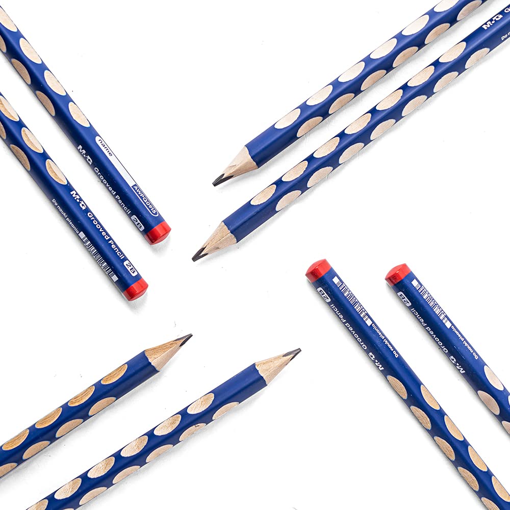 M&G Pencil jumbo triangle Easy Start Ergonomic Hole Design 2B. (10 per pack)