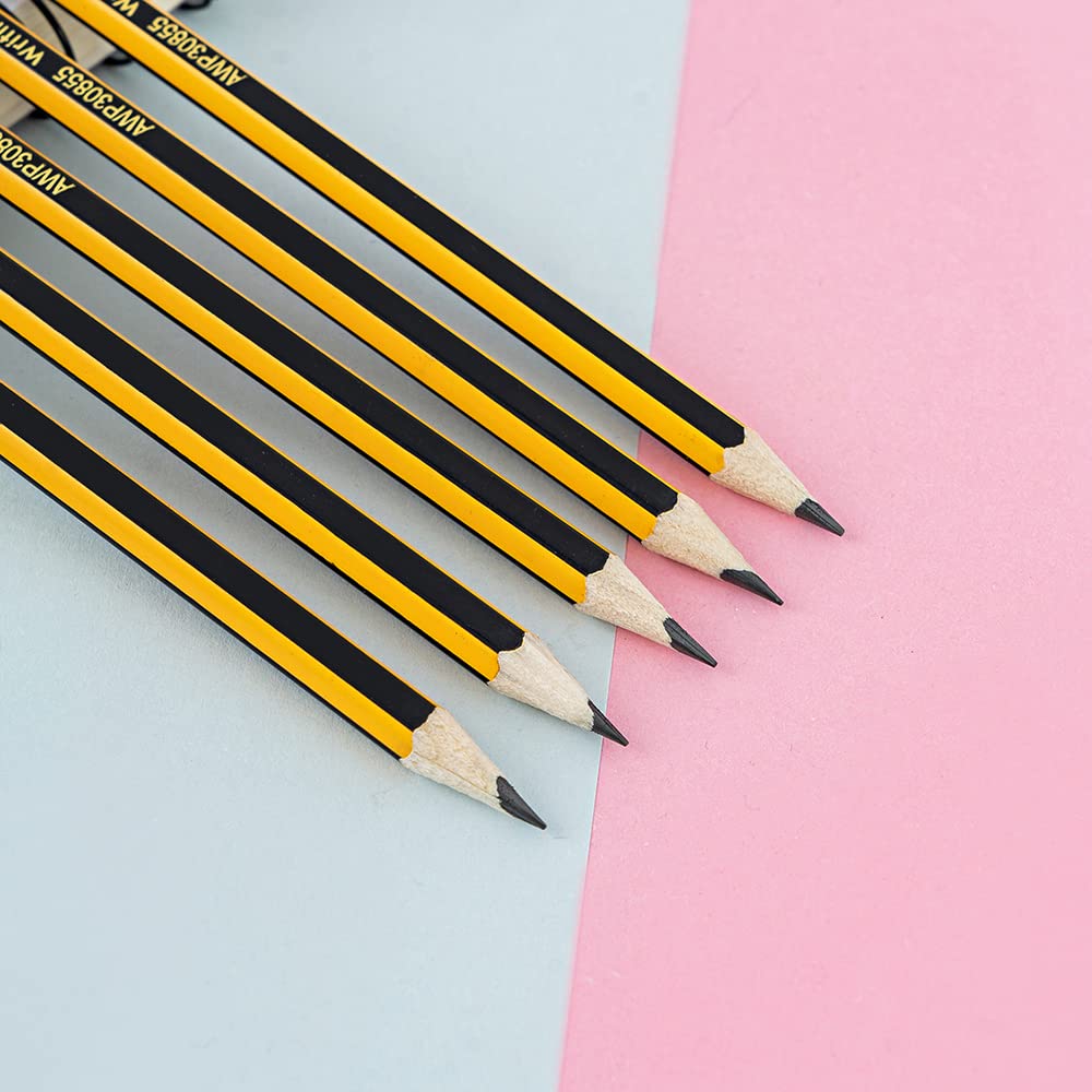 M&G Pencil hexagon with eraser 2B. (10 per pack)