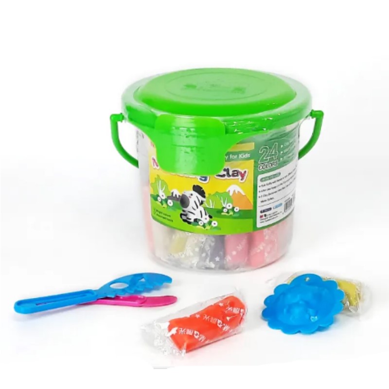 M&G Modelling Clay 24 colors. PP Drum Package. (1 per pack)