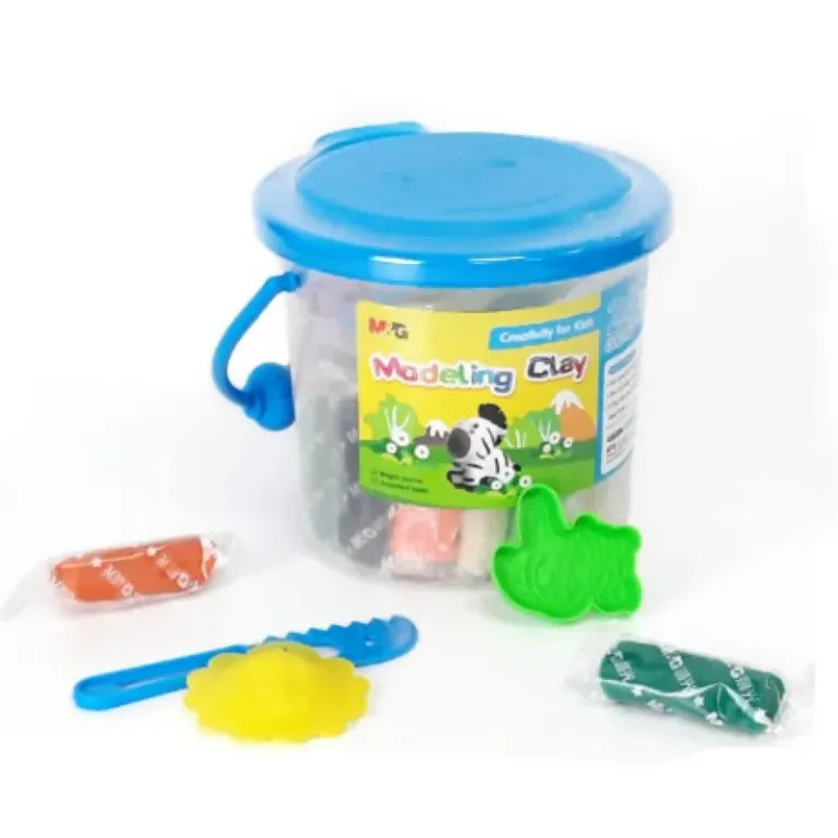 M&G Modelling Clay 24 colors. PP Drum Package. (1 per pack)