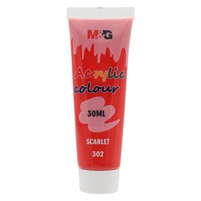M&G 30ML Acrylic Paint. Set of 6 colors. (1 per pack)
