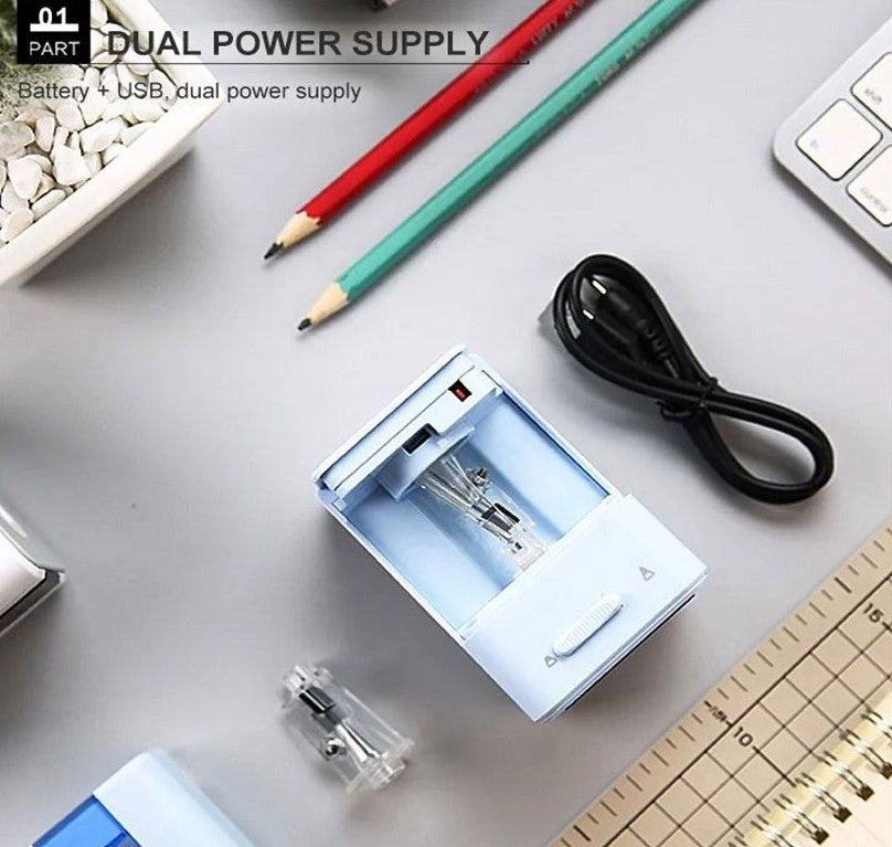 M&G Multi-Functional Electric Pencil Sharpener with 2 Model (Flat/Sharp Tip). (1 per pack)