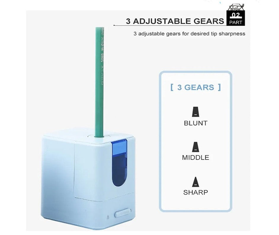 M&G Multi-Functional Electric Pencil Sharpener with 2 Model (Flat/Sharp Tip). (1 per pack)
