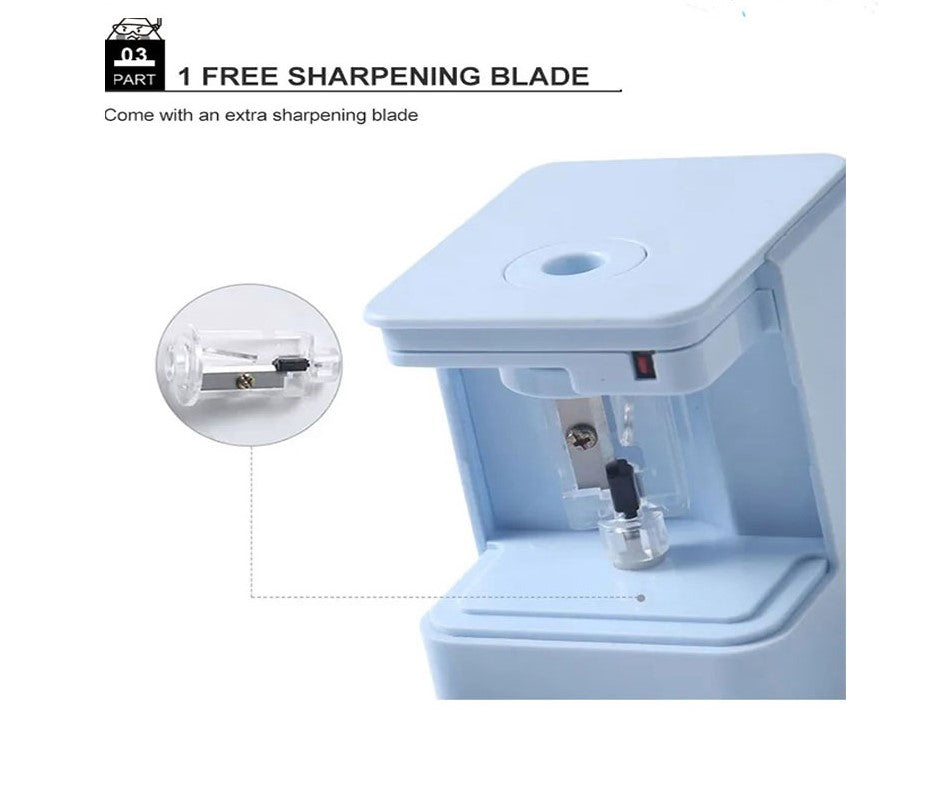 M&G Multi-Functional Electric Pencil Sharpener with 2 Model (Flat/Sharp Tip). (1 per pack)