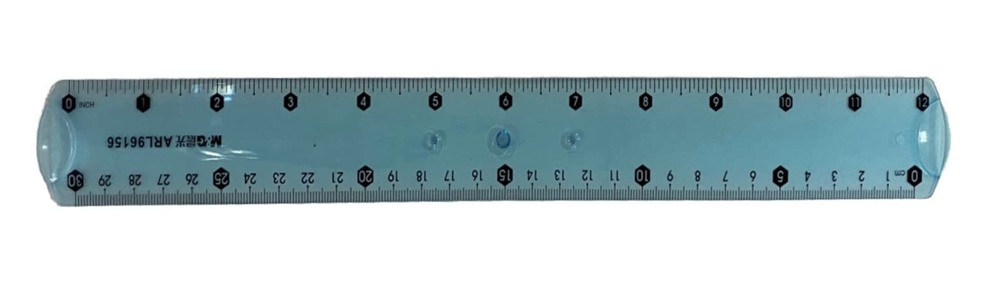 M&G Flexible Soft Color Ruler 30cm. (4 per pack)