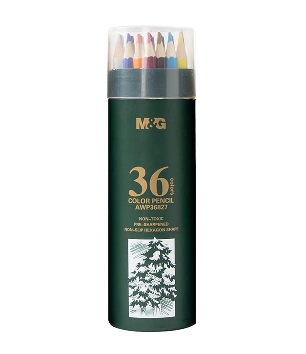 M&G Hexagon Color Pencil. Oil-based. 36 colors. (1 per pack)