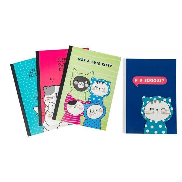 B5 / 60pages. Glued Notebook. 70gsm White paper. 5mm Square. (4 per pack)