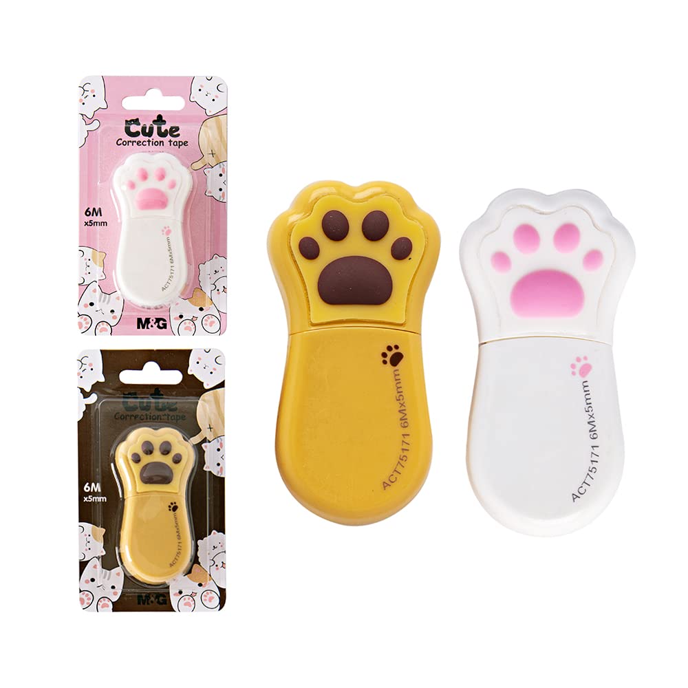 M&G Cute Cat's Paw Correction Tape 6M*5mm. (5 per pack)