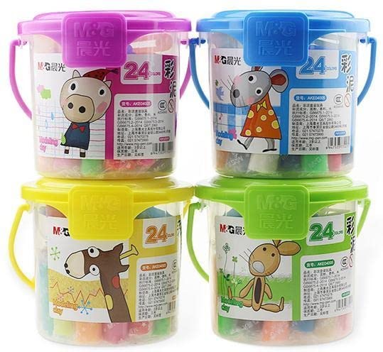 M&G Modelling Clay 24 colors. PP Drum Package. (1 per pack)