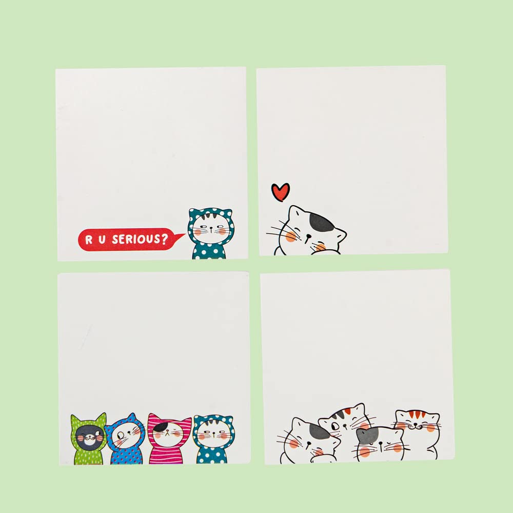 3X3'' Colorful Print Sticky note. 80 sheets. (5 per pack)