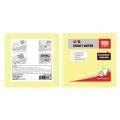 M&G 3"x3" Economic Pack Sticky Notes 100 sheets. Yellow color 76*76mm.  (5 per pack)