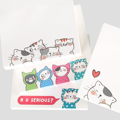 3X3'' Colorful Print Sticky note. 80 sheets.  (5 per pack)
