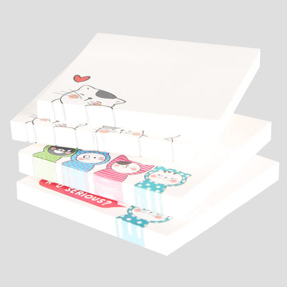 3X3'' Colorful Print Sticky note. 80 sheets.  (5 per pack)