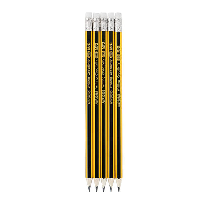 M&G Pencil hexagon with eraser 2B.   (10 per pack)