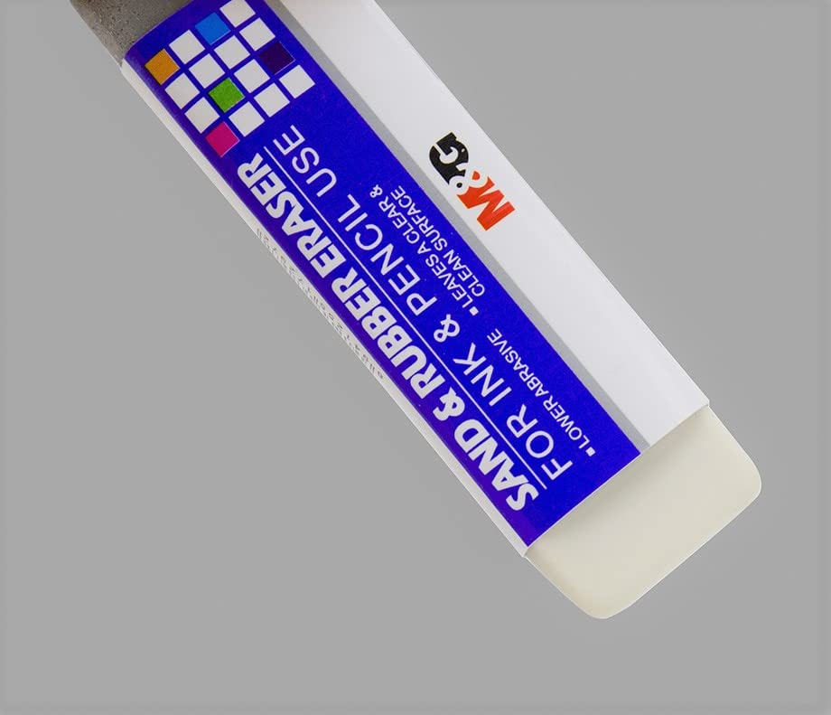 M&G Sand & Rubber Eraser, for ink and pencil.  (5 per pack)