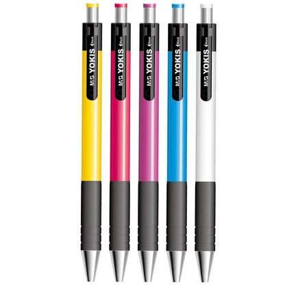 M&G Retractable Ball Pen 0.7mm blue. Comfort rubber grip.  (10 per pack)
