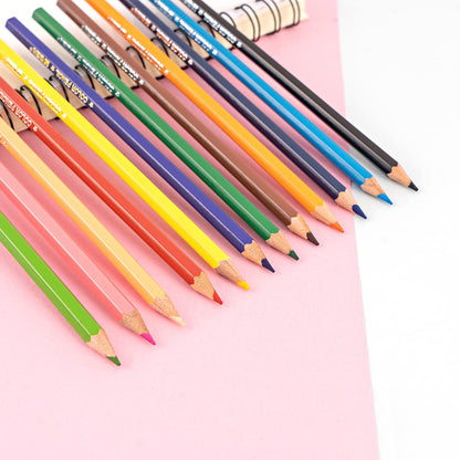 M&G Hexagon Color Pencil 12 colors. Flat Box Package.  (1 per pack)