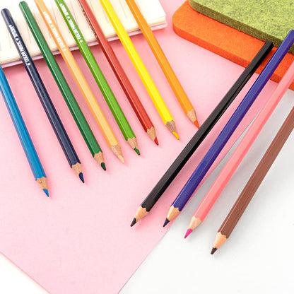 M&G Hexagon Color Pencil 12 colors. Flat Box Package.  (1 per pack)