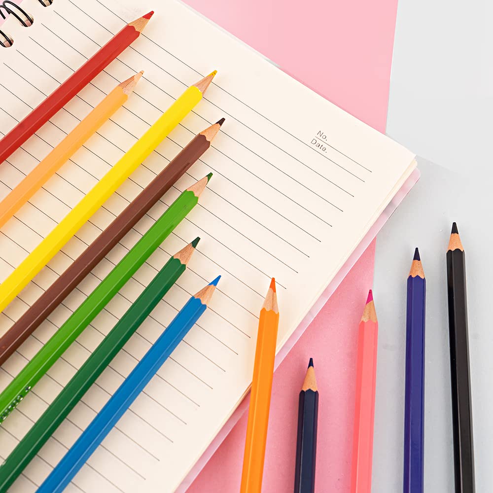 M&G Hexagon Color Pencil 12 colors. Flat Box Package.  (1 per pack)