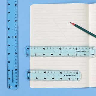 M&G Flexible Soft Color Ruler 30cm.  (4 per pack)