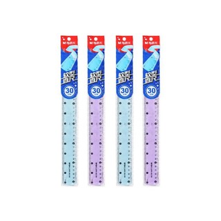 M&G Flexible Soft Color Ruler 30cm.  (4 per pack)