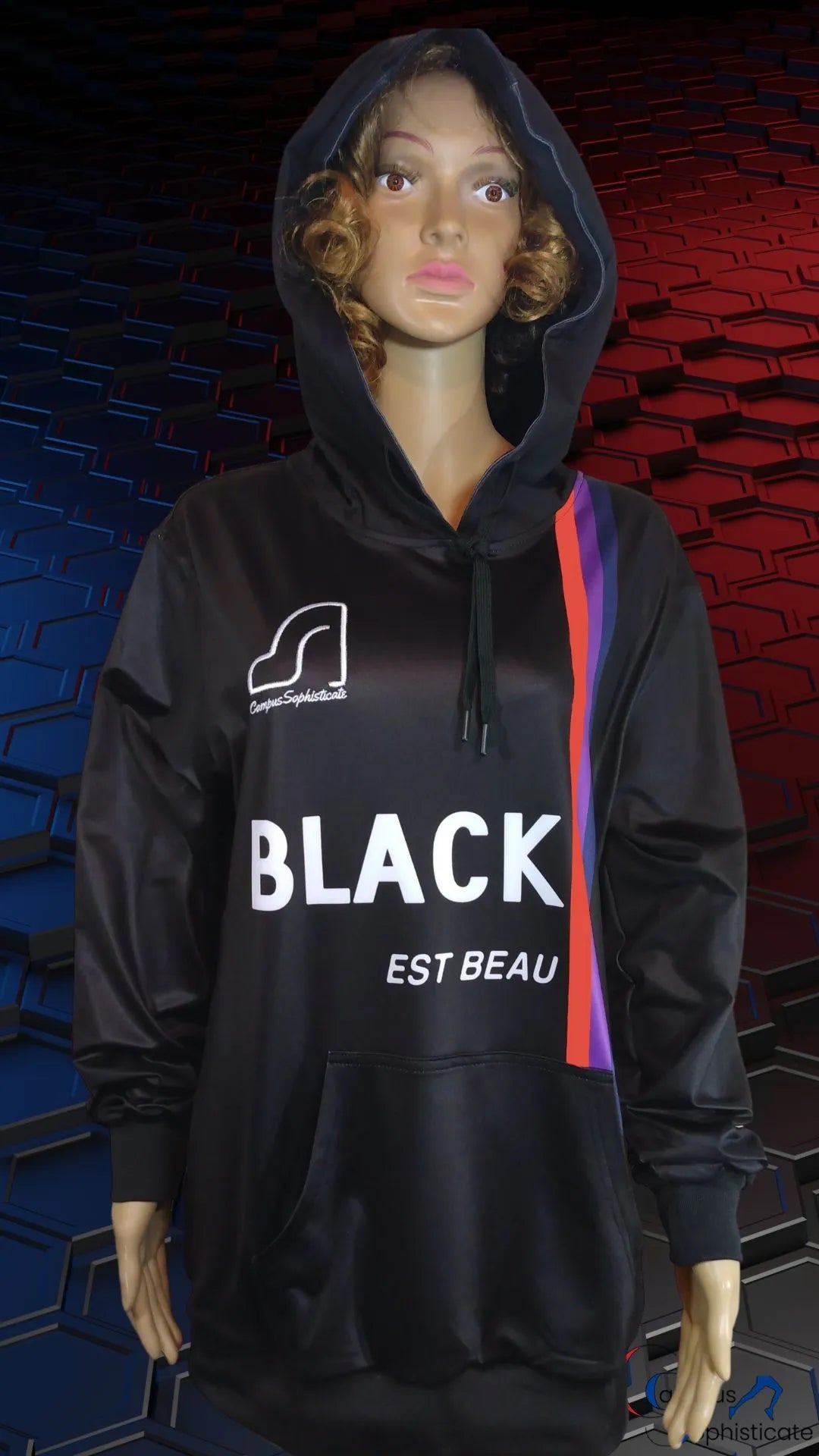 Campus Sophisticate Premium Female Hoodies BLACK EST BEAU - Black Is Beautiful