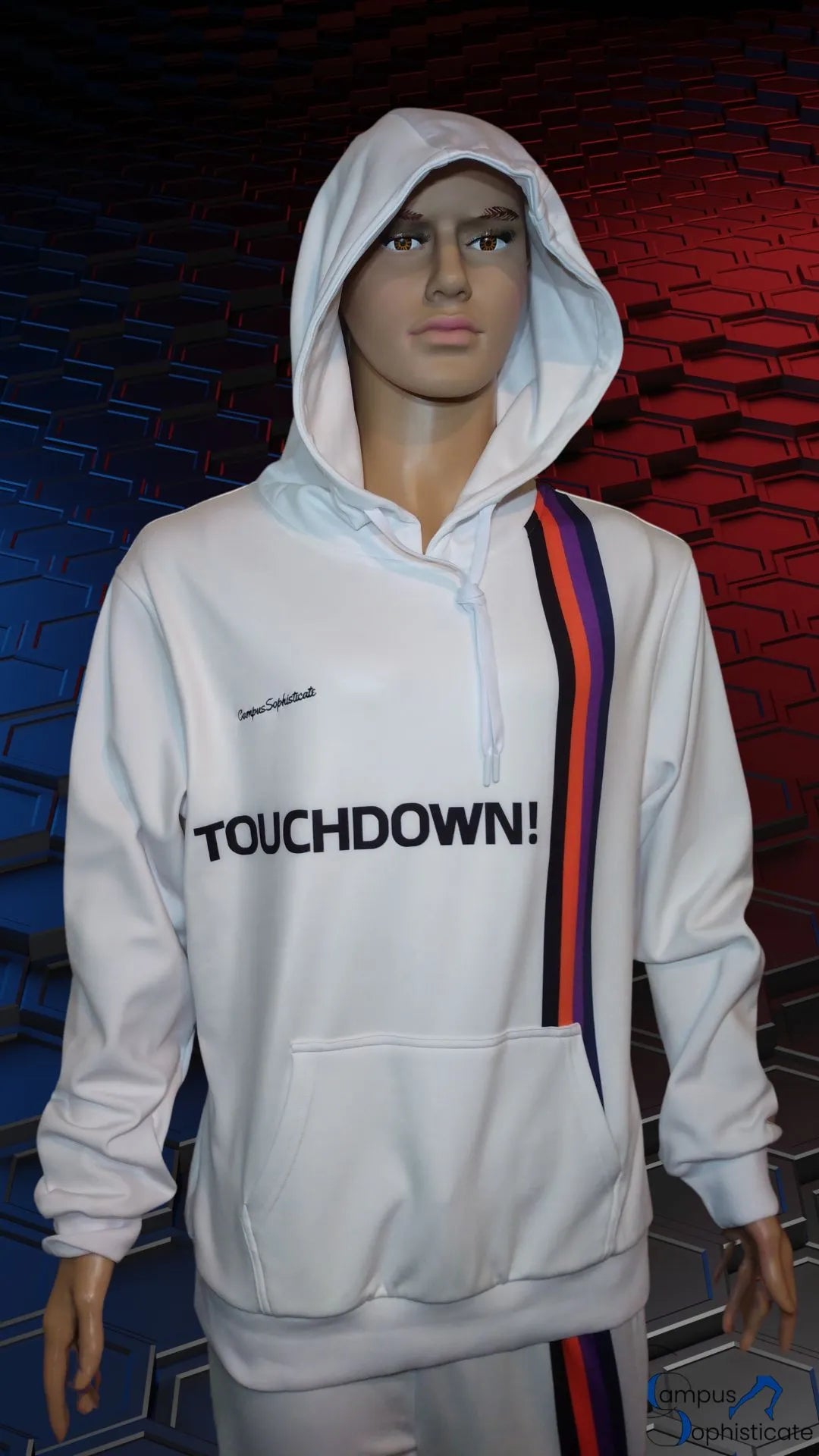 Campus Sophisticate Premium Male Hoodies - TOUCHDOWN!