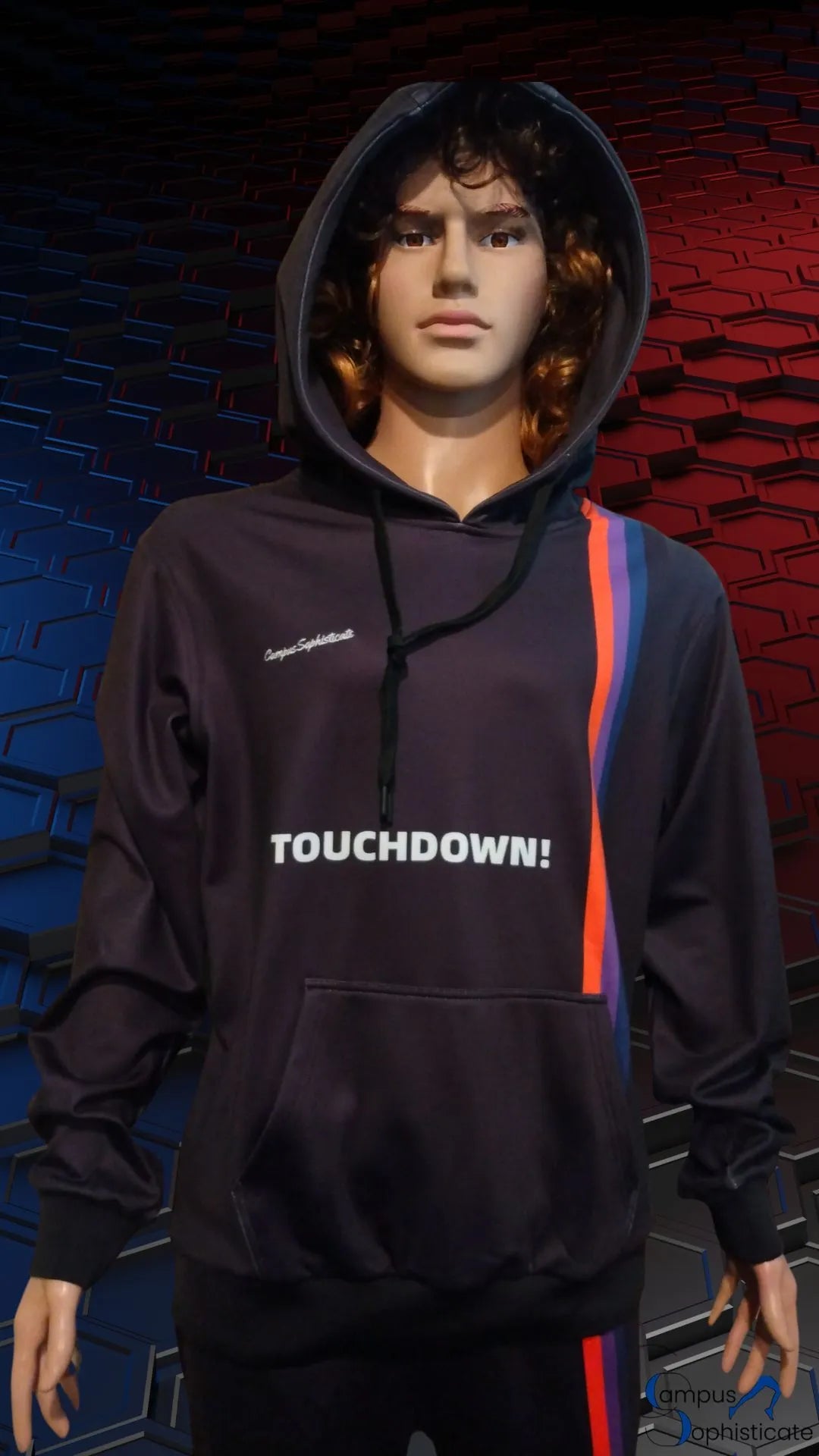 Campus Sophisticate Premium Male Hoodies - TOUCHDOWN!