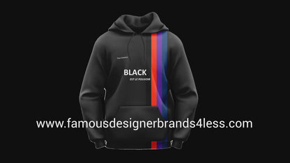 Campus Sophisticate Male Hoodies BLACK EST LE POUVOIR - Black Is Powerful