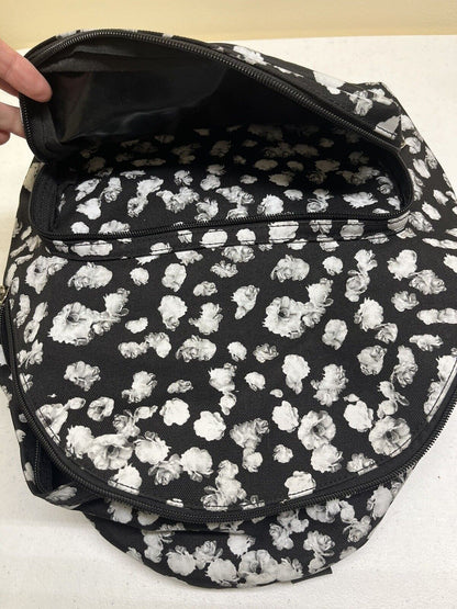 Calvin Klein - Black and White Floral Print Backpack