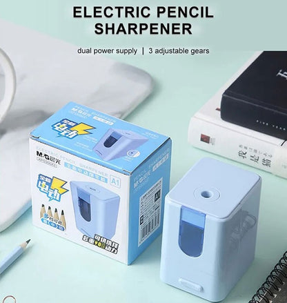 M&G Multi-Functional Electric Pencil Sharpener with 2 Model (Flat/Sharp Tip).  (1 per pack)