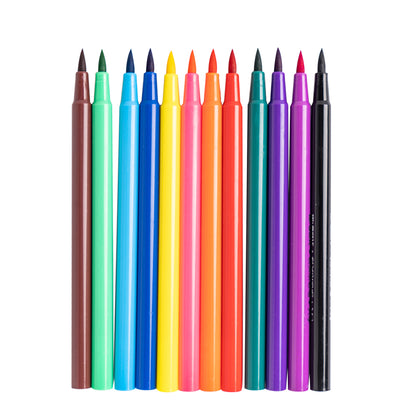 M&G Soft Brush Water Color Pen. Washable. 18 colors.  (1 per pack)