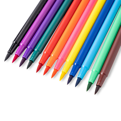M&G Soft Brush Water Color Pen. Washable. 18 colors.  (1 per pack)
