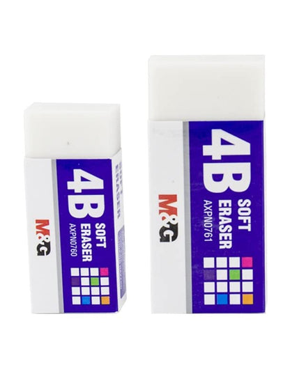 M&G Soft White Eraser 42*18*11mm.  (10 per pack)