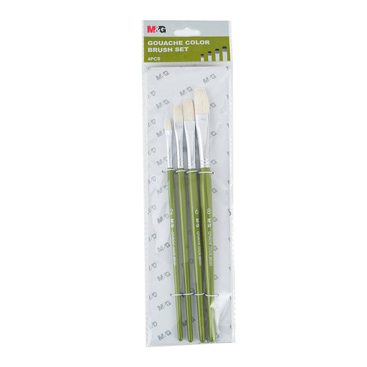 M&G Guoache Paint Brush Set 4pcs.  (1 per pack)